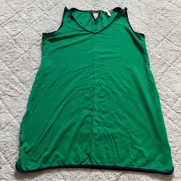 Banana Republic Dresses & Skirts - Banana Republic V-Neck Sleeveless Jade Blue Ponte Mini Dress Women's Size L